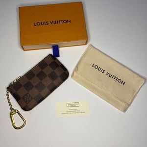 Louis Vuitton Pochette Cles Key Pouch Damier Ebene